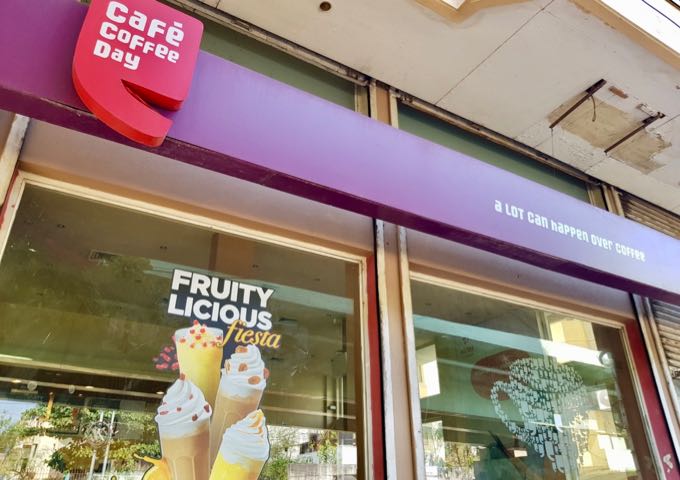 Café Coffee Day is located about 200m from Starbucks.