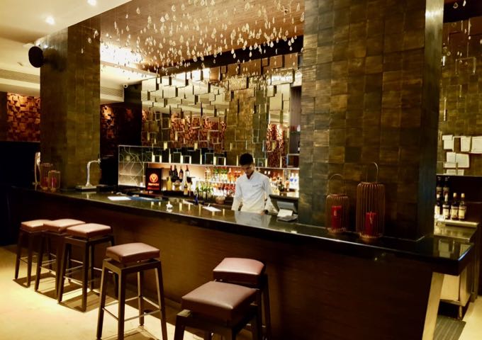 The swish Rhapsody bar/bistro is also in the Courtyard Chennai hotel.