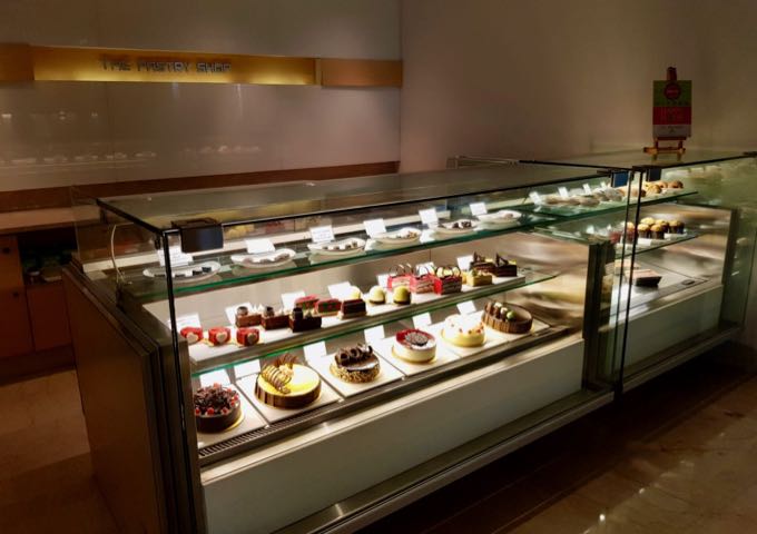 The Pastry Shop by the lobby sells cakes and pastries.