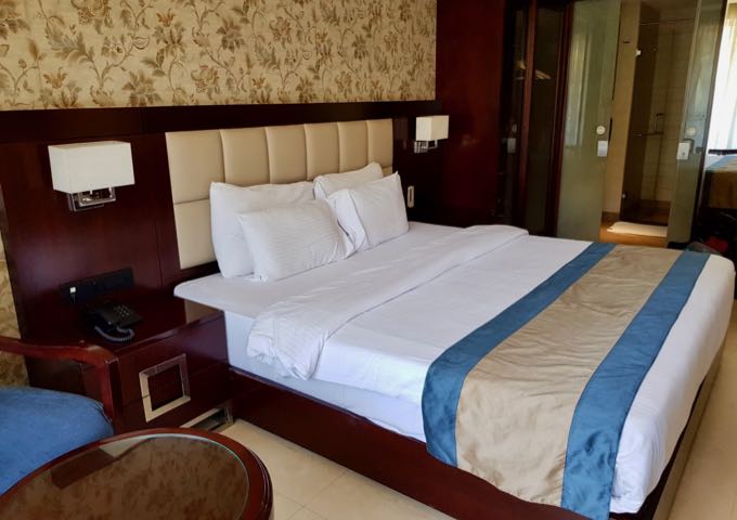 The spacious rooms are also colorful and comfortable.