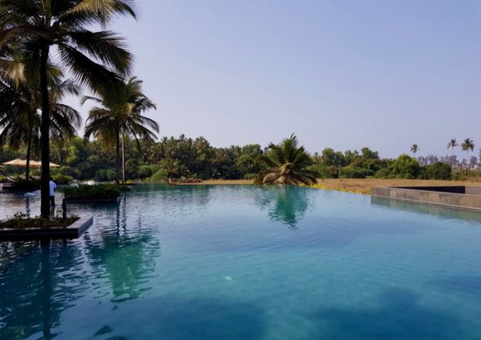 The main infinity pool is huge and stunning.