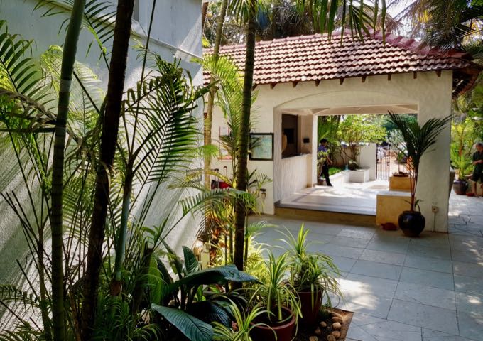 The resort features terracotta tiles and whitewashed walls.