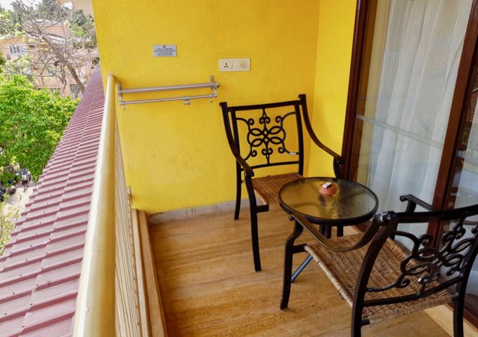 All accommodations have pleasant balconies/verandas.