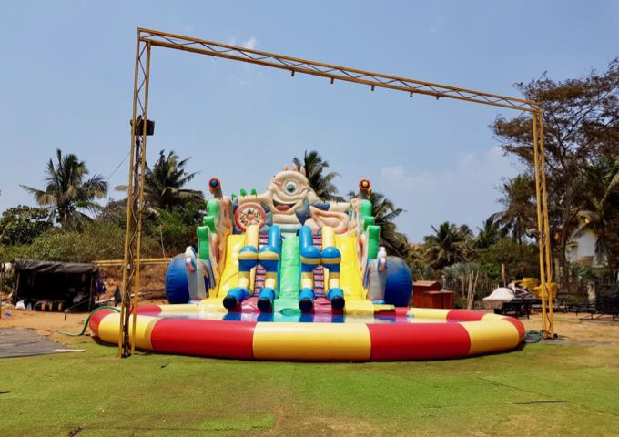 Calangute Beach facilities can be garish.