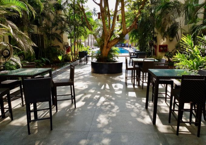 Sessions offers poolside seating.