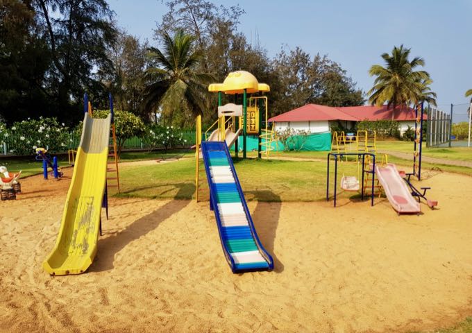 The family-friendly resort has a playground.