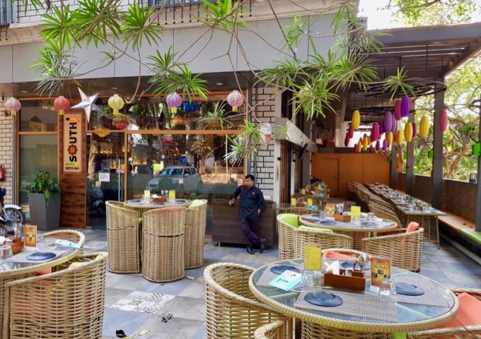 Southi Resto Bar nearby serves upmarket versions of Indian street food.