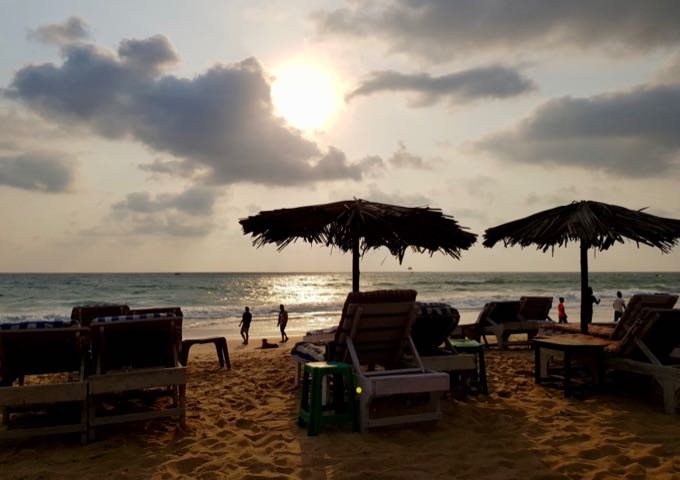 The sunsets in Goa are magical.