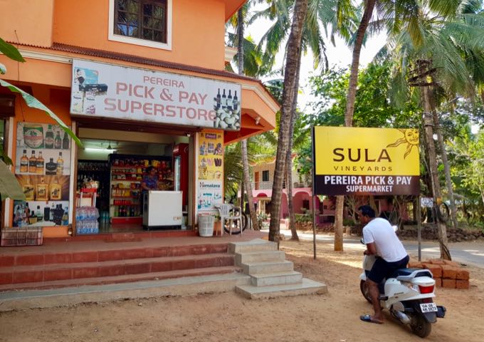 A supermarket is also located near the beach.