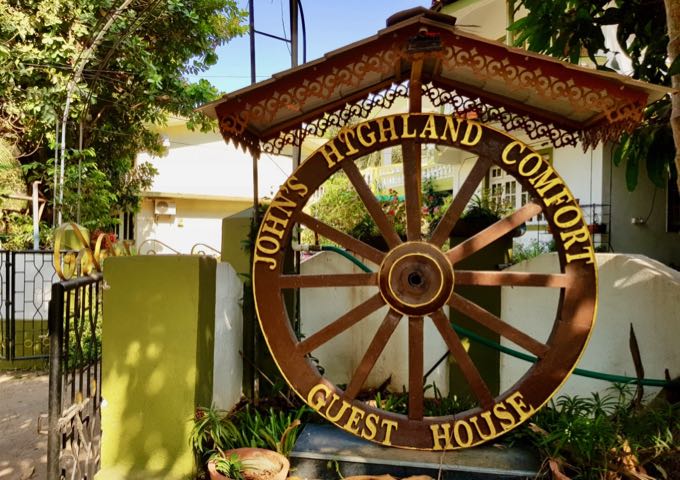Review of John's Highland Comfort Guest House in Goa, India.