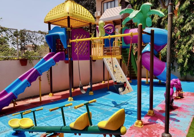 The hotel surprisingly has a playground as well.