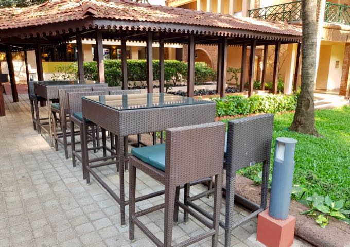 Mango Bar also offers poolside seating.