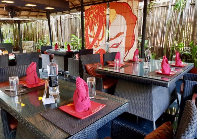 Republic of Noodles has a pleasant open-air setting.