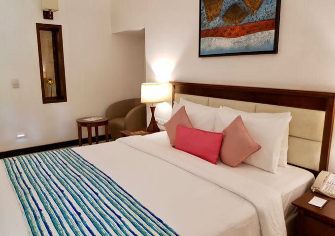 All villas and suites have a contemporary decor.
