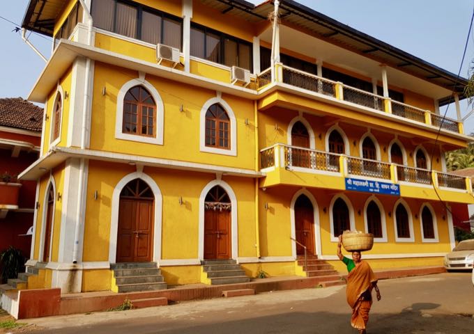 Panaji has several brightly-colored and beautifully-renovated buildings.