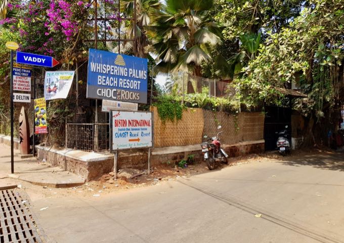 The beach is accessible via a lane about 100m from the resort.