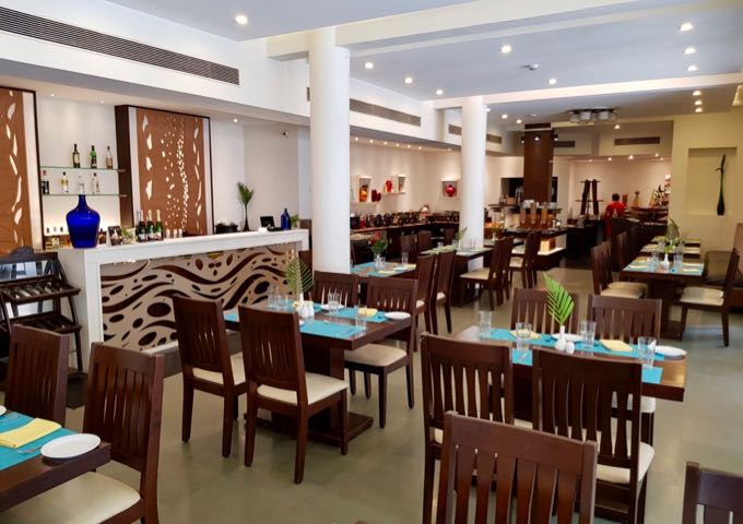 The Palms restaurant serves terrific Goan dishes.