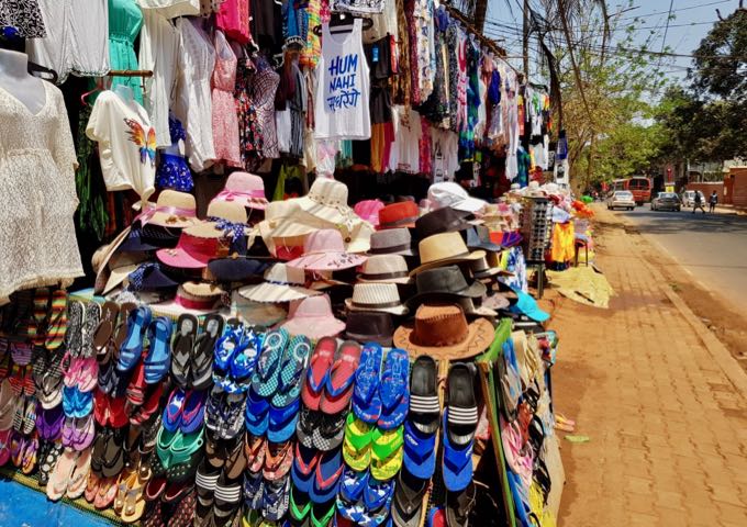 The main road has several stalls selling all kinds of stuff.