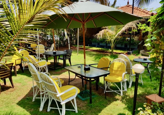 Olegario’s Restaurant offers outdoor seating.