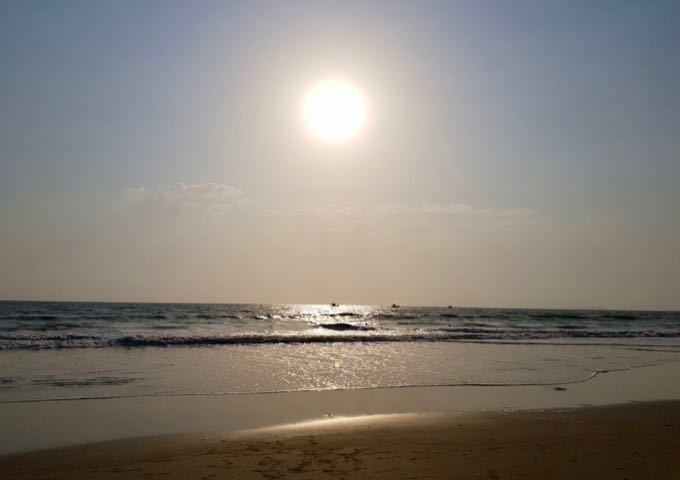 The beach is the best spot to enjoy the sunset.