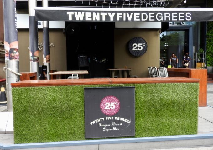 25 Degrees serves excellent burgers and is open 24/7.