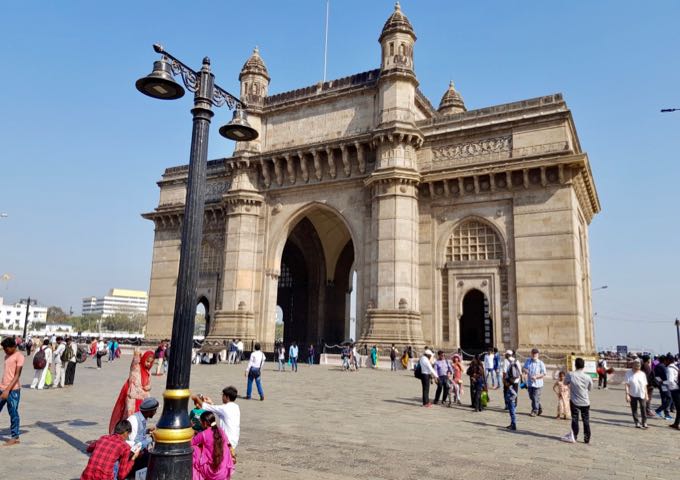 Watching people at the Gateway of India is always interesting.
