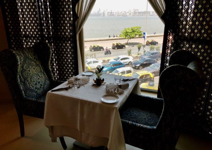 Kebab Korner offers intimate seating with views.