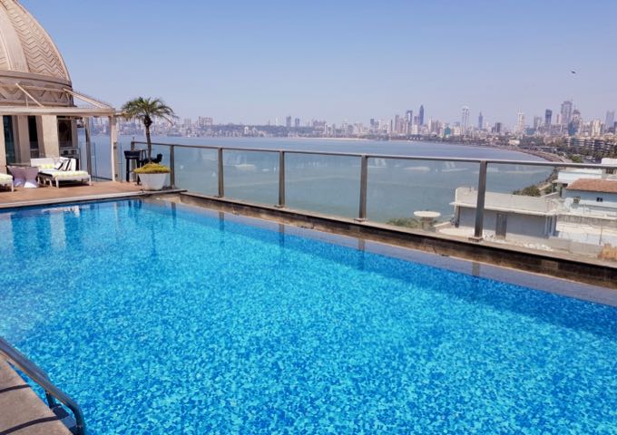 The rooftop pool offers excellent views.