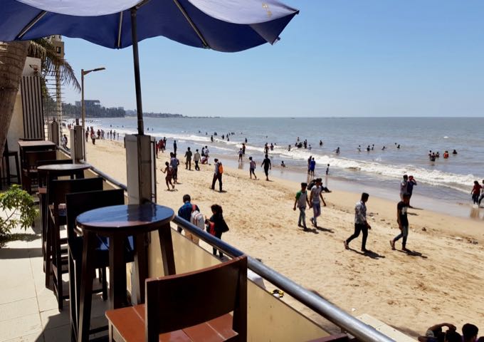 Sea Side Patio café/bar at the Citizen Hotel offers beach views.