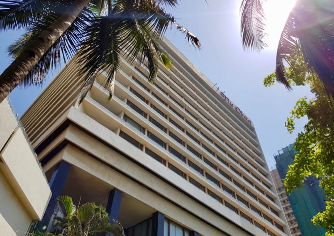 The Oberoi is next to its sister property, Trident Hotel.