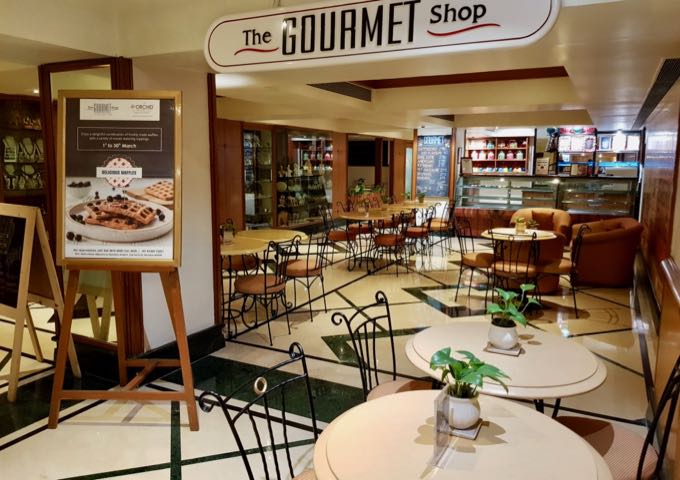 The Gourmet Shop is by the lobby.
