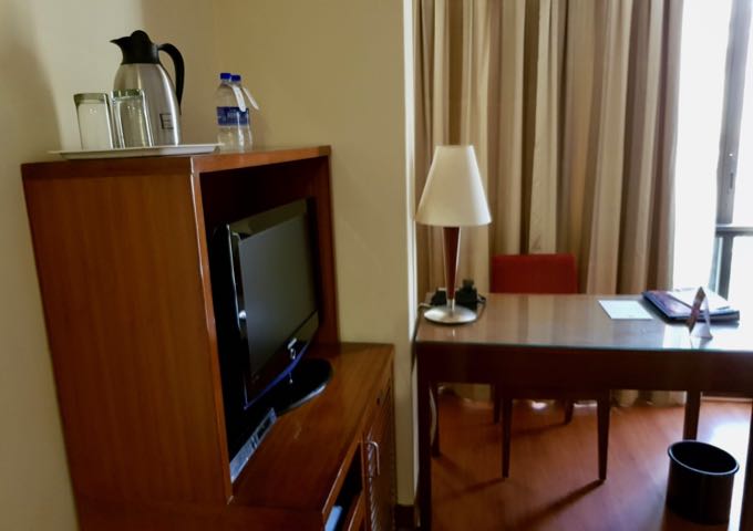 Large desk in the room at The Shalimar.