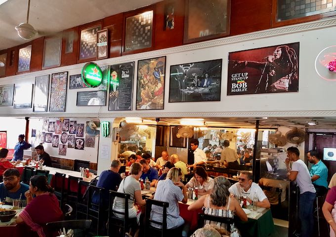 The historic Leopold Café is also very popular.