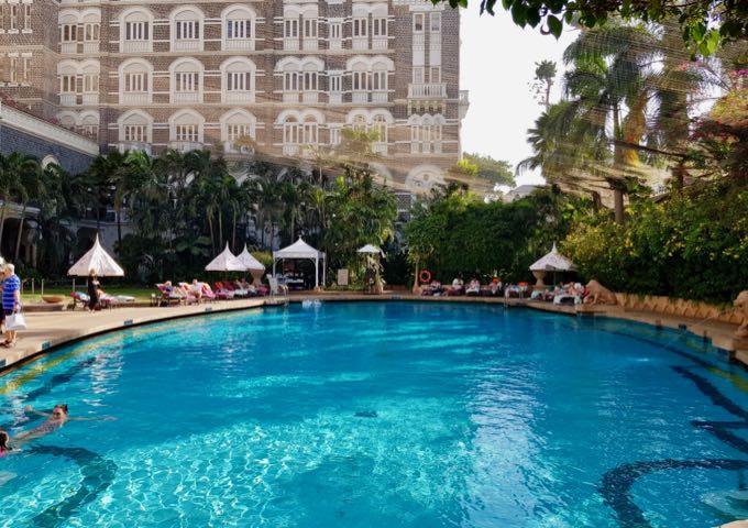 Swimming Pool at the Taj Mahal hotel.