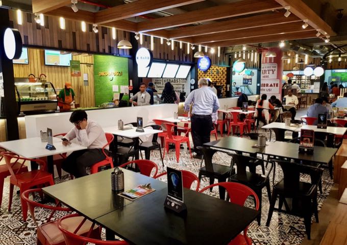Vibrant Eleven Kitchens food court at the CR2 Mall.