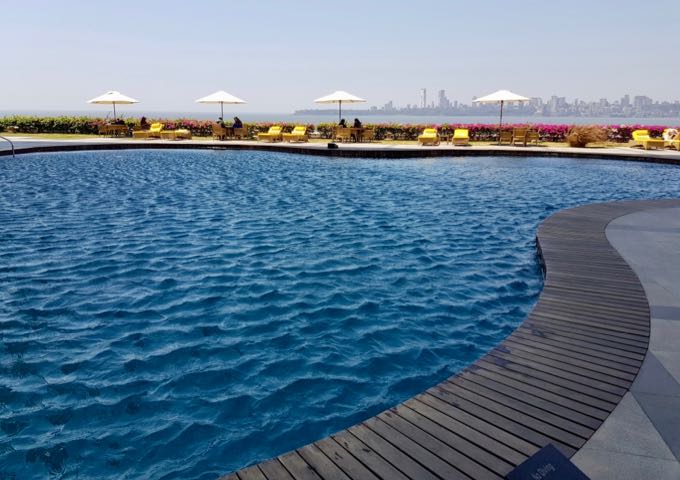 Trident hotel swimming pool.