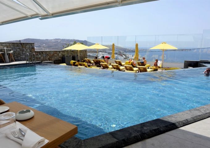 Review of Myconian Korali Hotel in Mykonos, Greece.