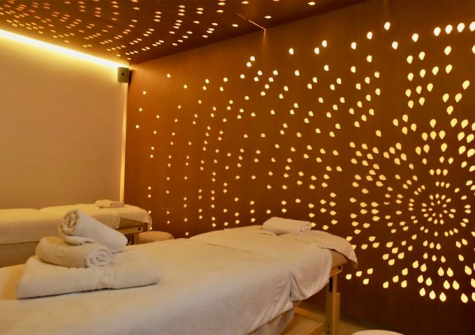 The spa has individual and couple's treatment rooms.