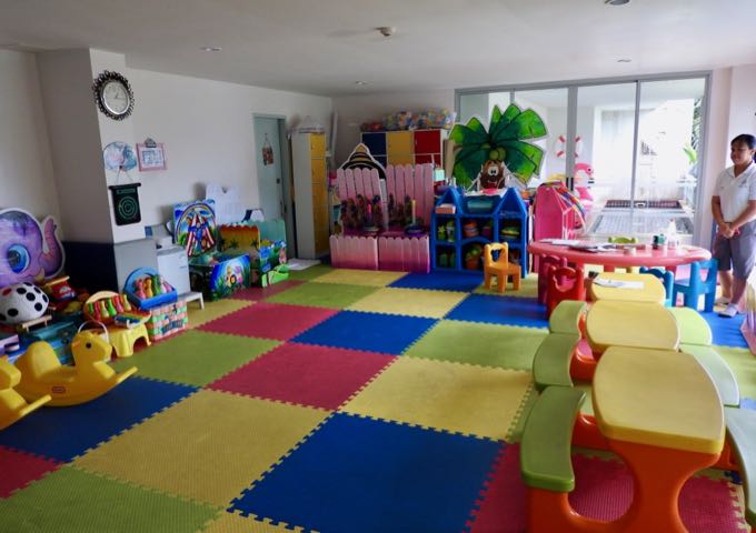 The kids club is very big and has a lot to keep the little ones busy.