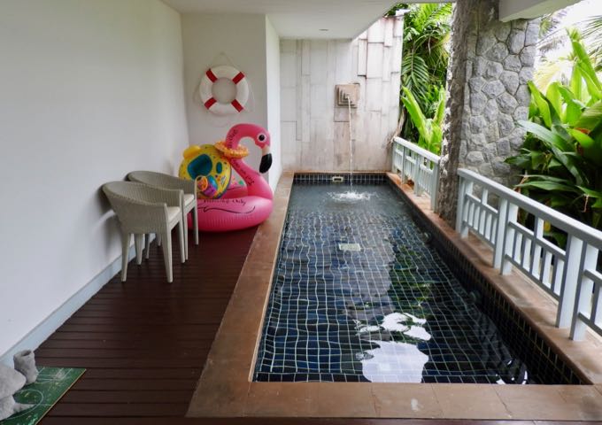 The long kids pool is by the kids club.