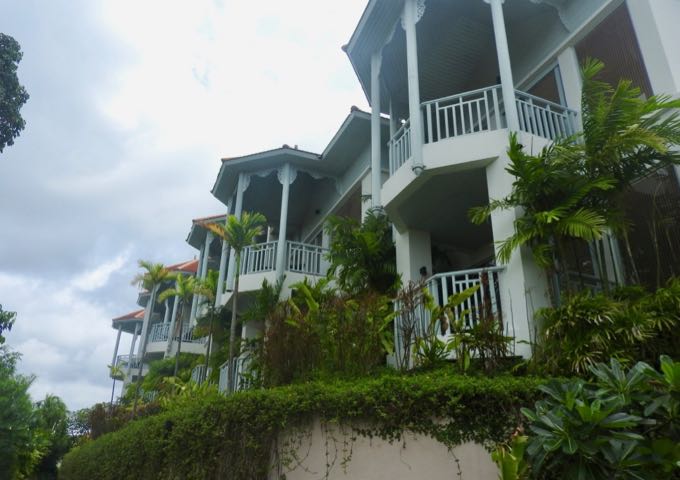 This building houses the suites.