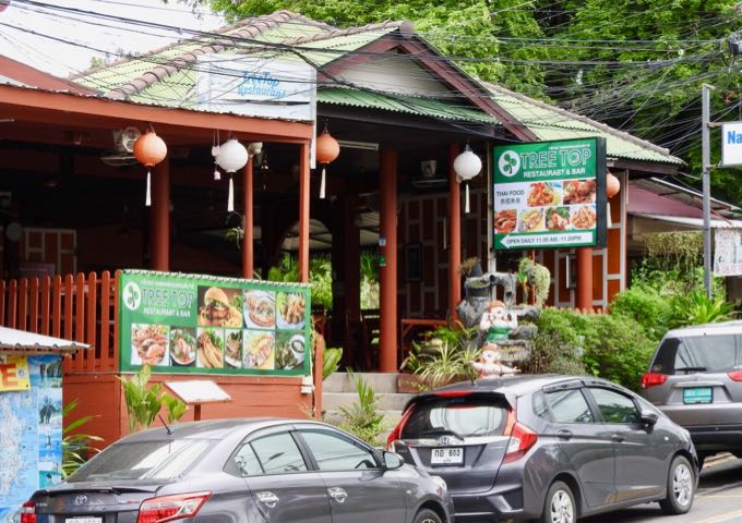 Tree Top restaurant is popular with locals for its Thai menu.