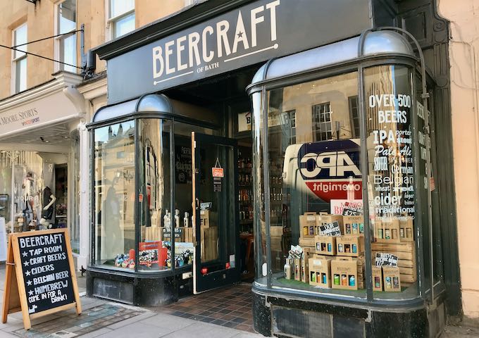 BeerCraft of Bath has an excellent selection of craft beers.