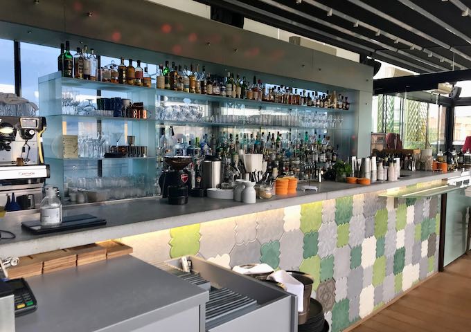 High Note SkyBar serves excellent cocktails.
