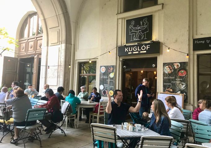 Kuglof cafe is very popular for breakfast and lunch.