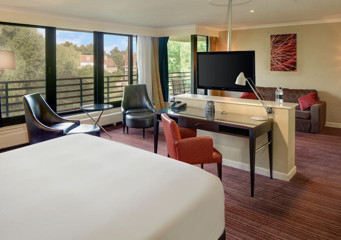 The Junior Suite offers great river views.