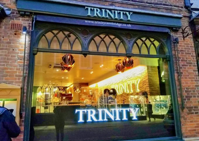 Trinity is known for oysters and champagne.