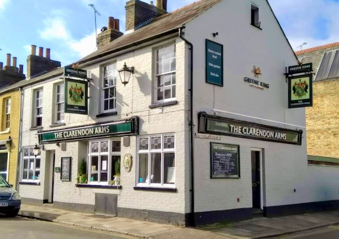 Clarendon Arms serve great ales and food.