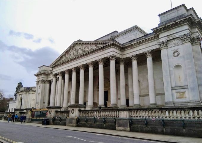 The impressive Fitzwilliam Museum is opposite the hotel.