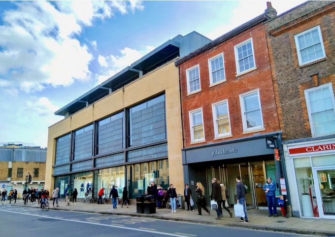 John Lewis is housed in the Grand Arcade mall.